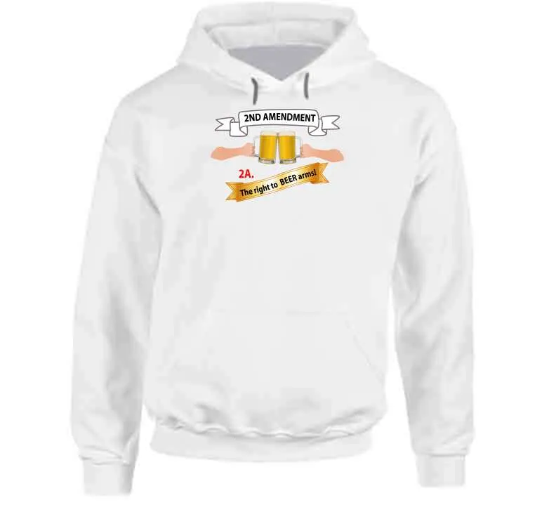 2nd Amendment 2a - The Right To Beer Arms X 300 Hoodie