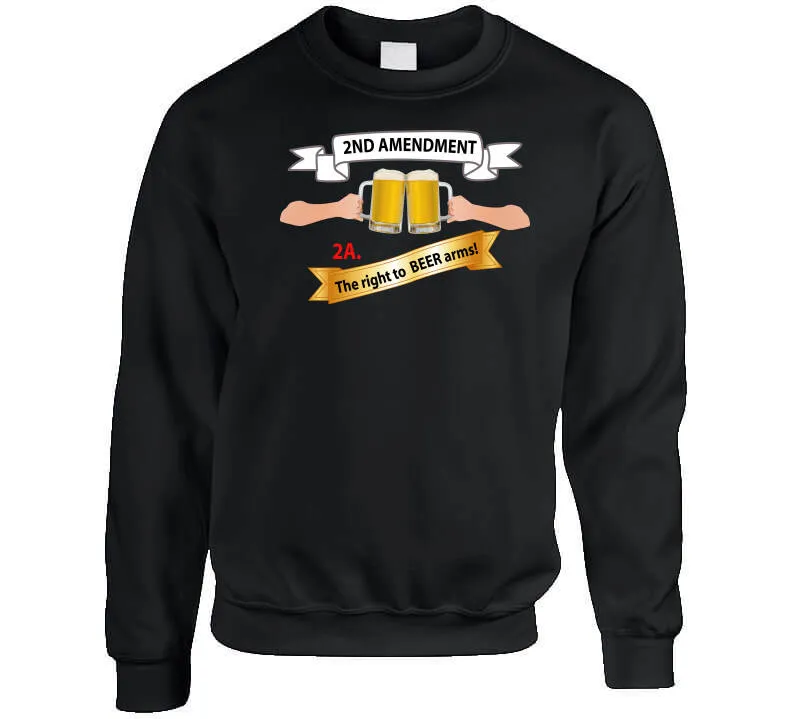 2nd Amendment 2a - The Right To Beer Arms X 300 Hoodie