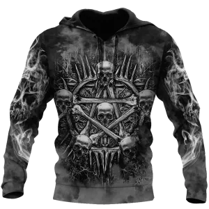 3D Full Printed Skull Hoodie Skull Men's Hoodie, Women Skull Hoodie Skeleton Hoodies