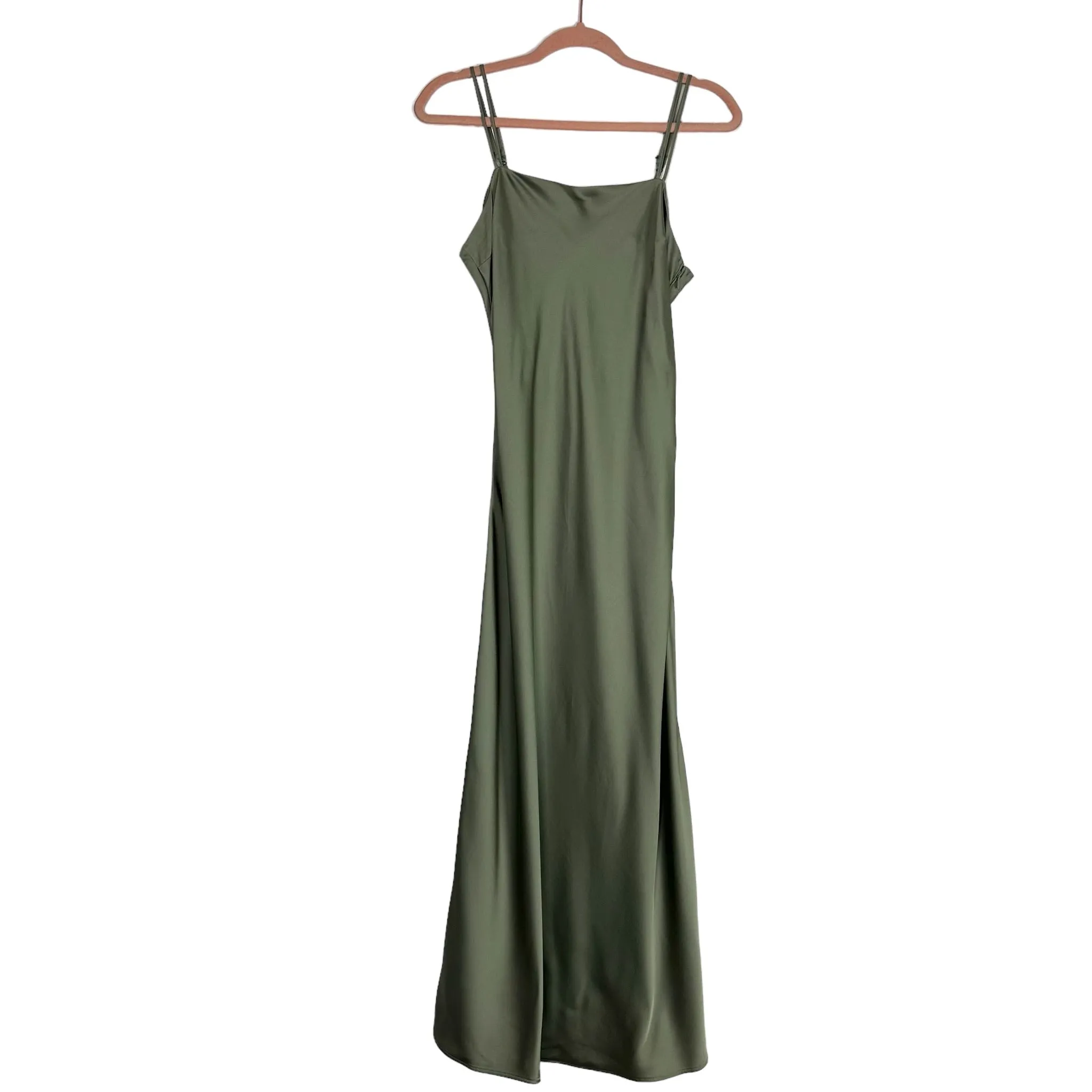 Abercrombie & Fitch Sage Satin Slip Dress NWT- Size S