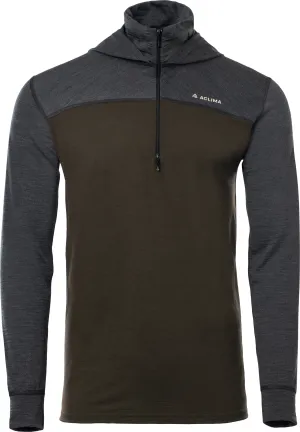 Aclima Men&#x27;s LightWool 180 Hoodie Tarmac/Marengo | Buy Aclima Men&#x27;s LightWool 180 Hoodie Tarmac/Marengo here | Outnorth