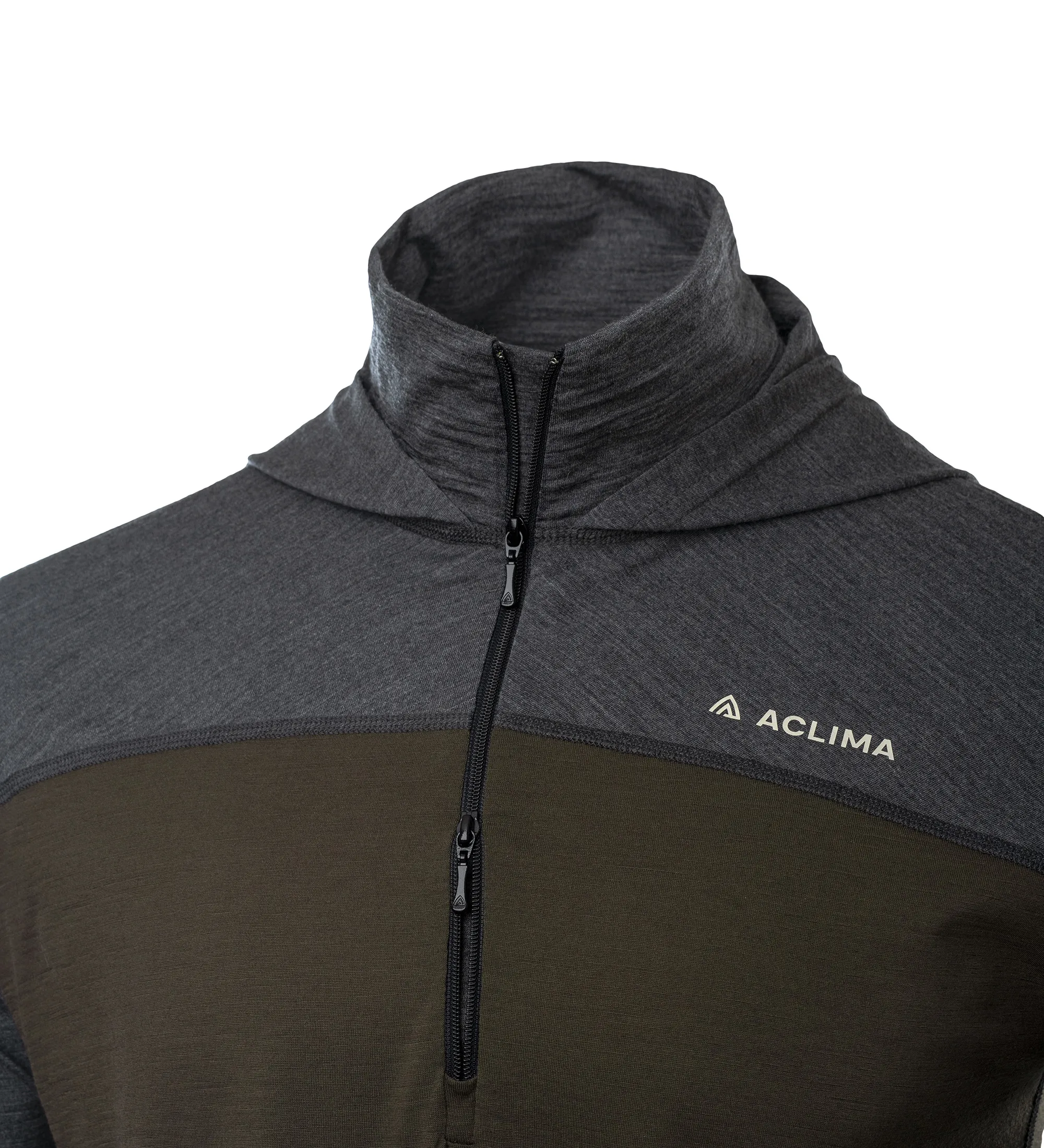 Aclima Men&#x27;s LightWool 180 Hoodie Tarmac/Marengo | Buy Aclima Men&#x27;s LightWool 180 Hoodie Tarmac/Marengo here | Outnorth