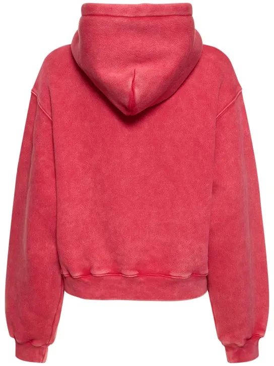 Alexander Wang   Essential terry cotton hoodie w/ logo 