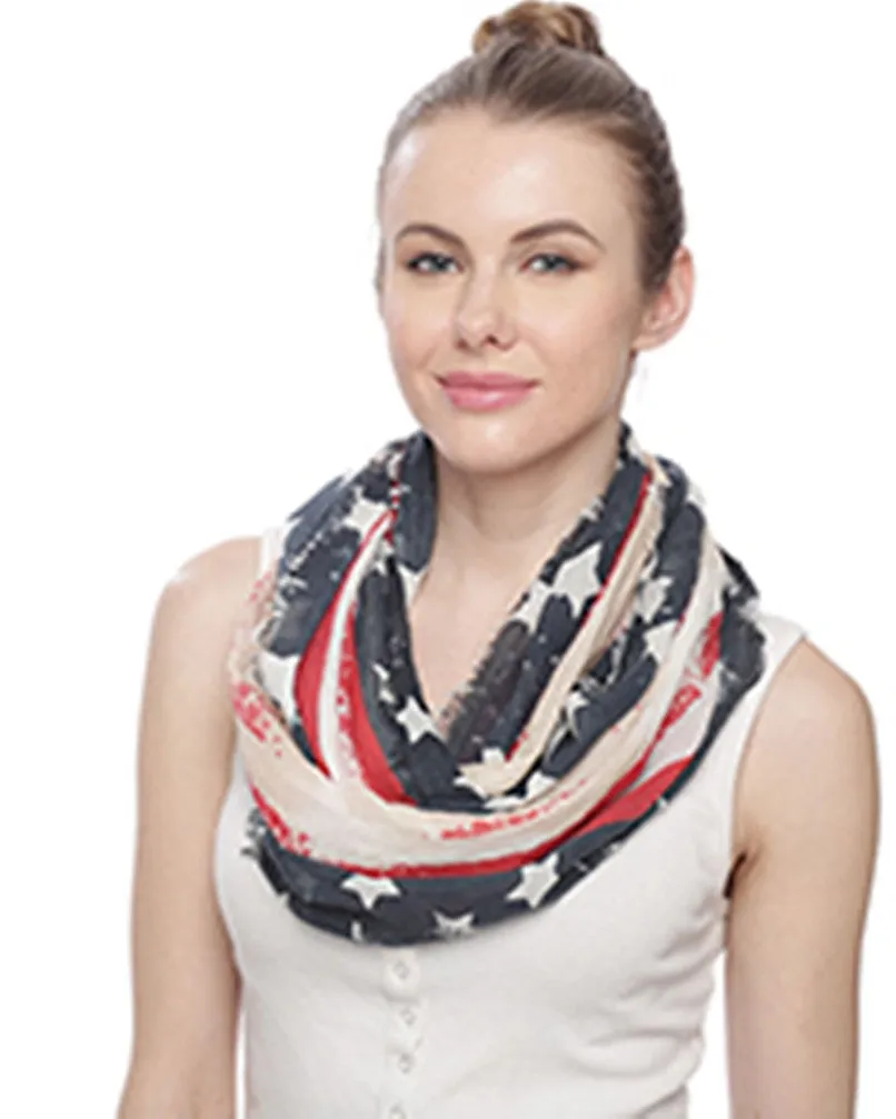 American Flag Infinity Scarf