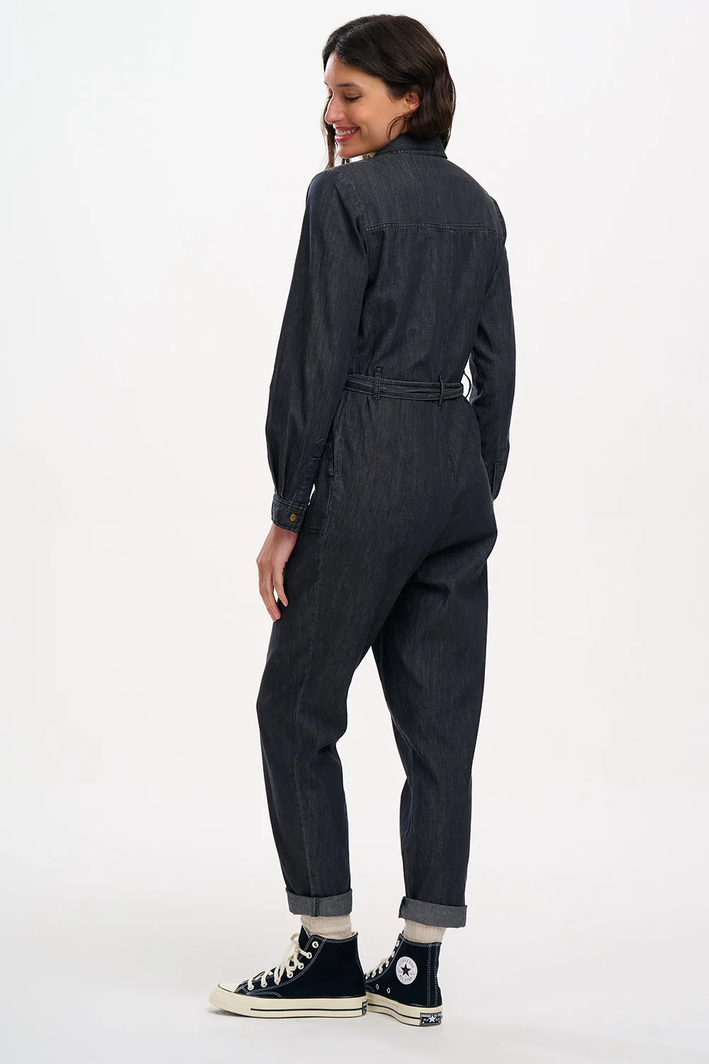 Anwen Boilersuit (Washed Black, Heart Burst)