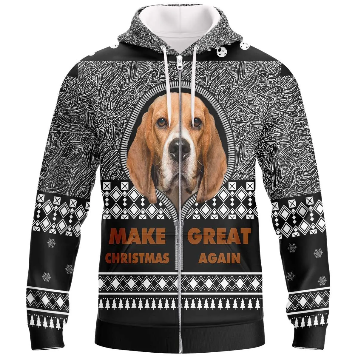 Beagle Make Great Again Ugly Christmas Sweatshirt, Beagle Sweatshirt, Dog Sweatshirt For Humans