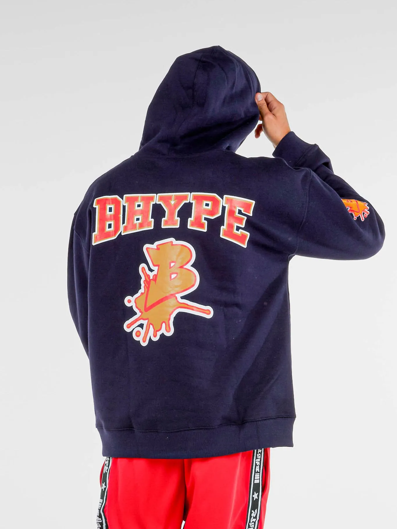 Bhype Society - Bhype Marine Blue Hoodie Varsity Collection