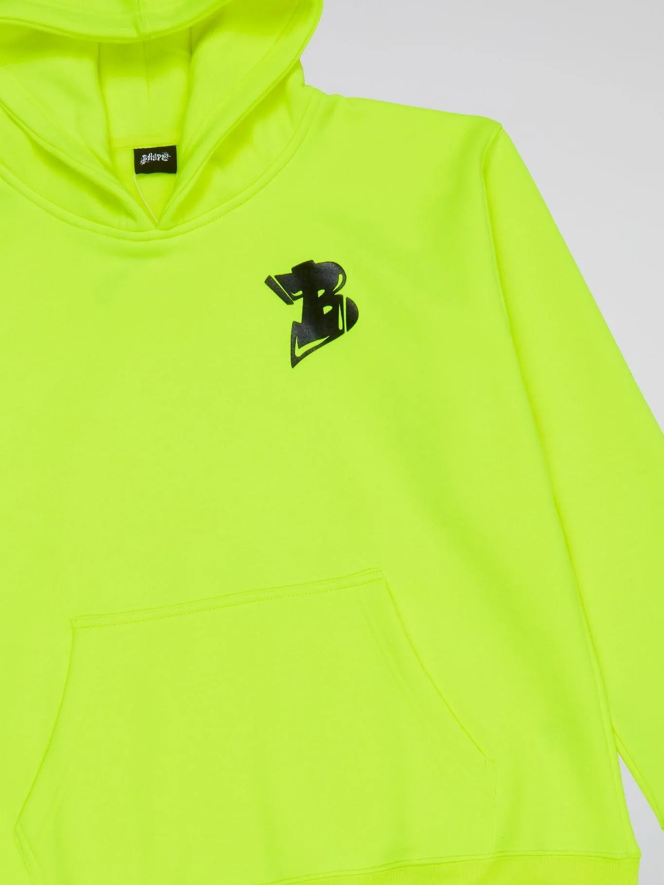 Bhype Society - Neon Yellow Hoodie Bhype Logo Essentials