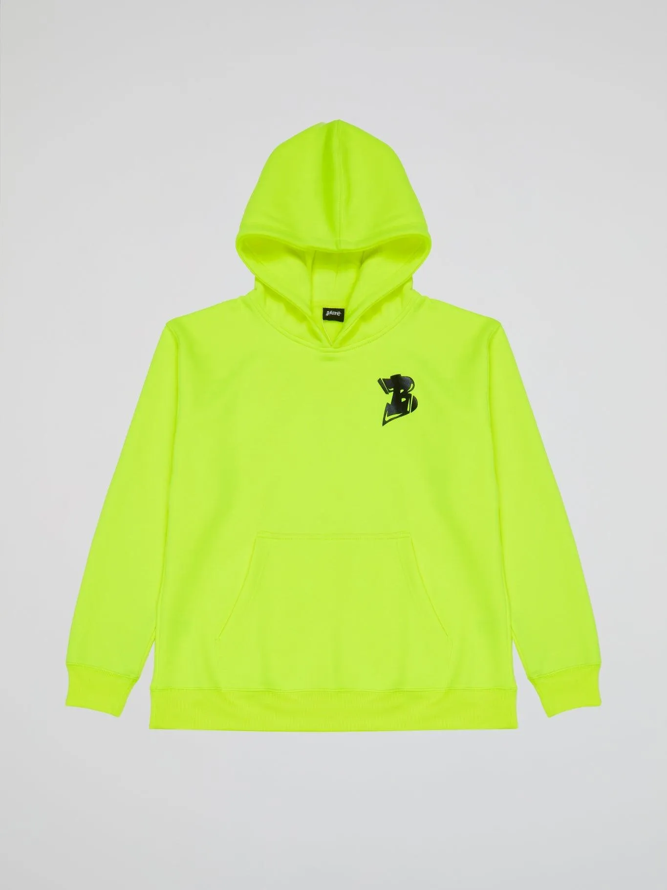 Bhype Society - Neon Yellow Hoodie Bhype Logo Essentials