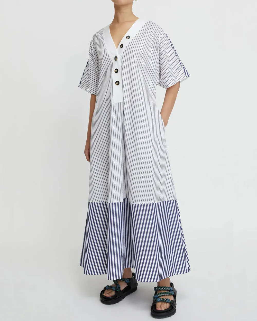 Blue Stripe Gigi Dress