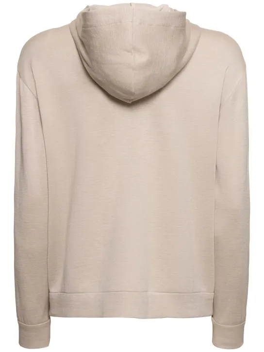 Brunello Cucinelli   Cotton blend jersey sweatshirt hoodie 