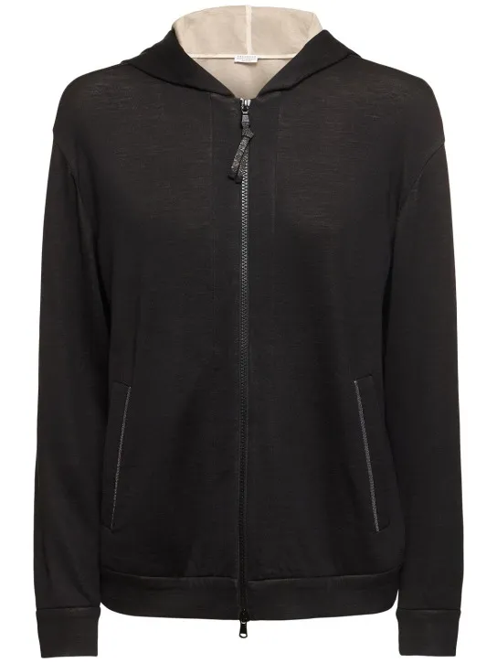 Brunello Cucinelli   Cotton blend jersey sweatshirt hoodie 