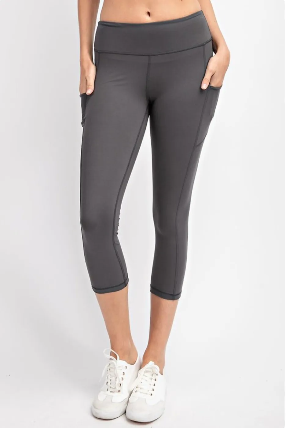 Butter Soft High Waist Capri Leggings with Pockets