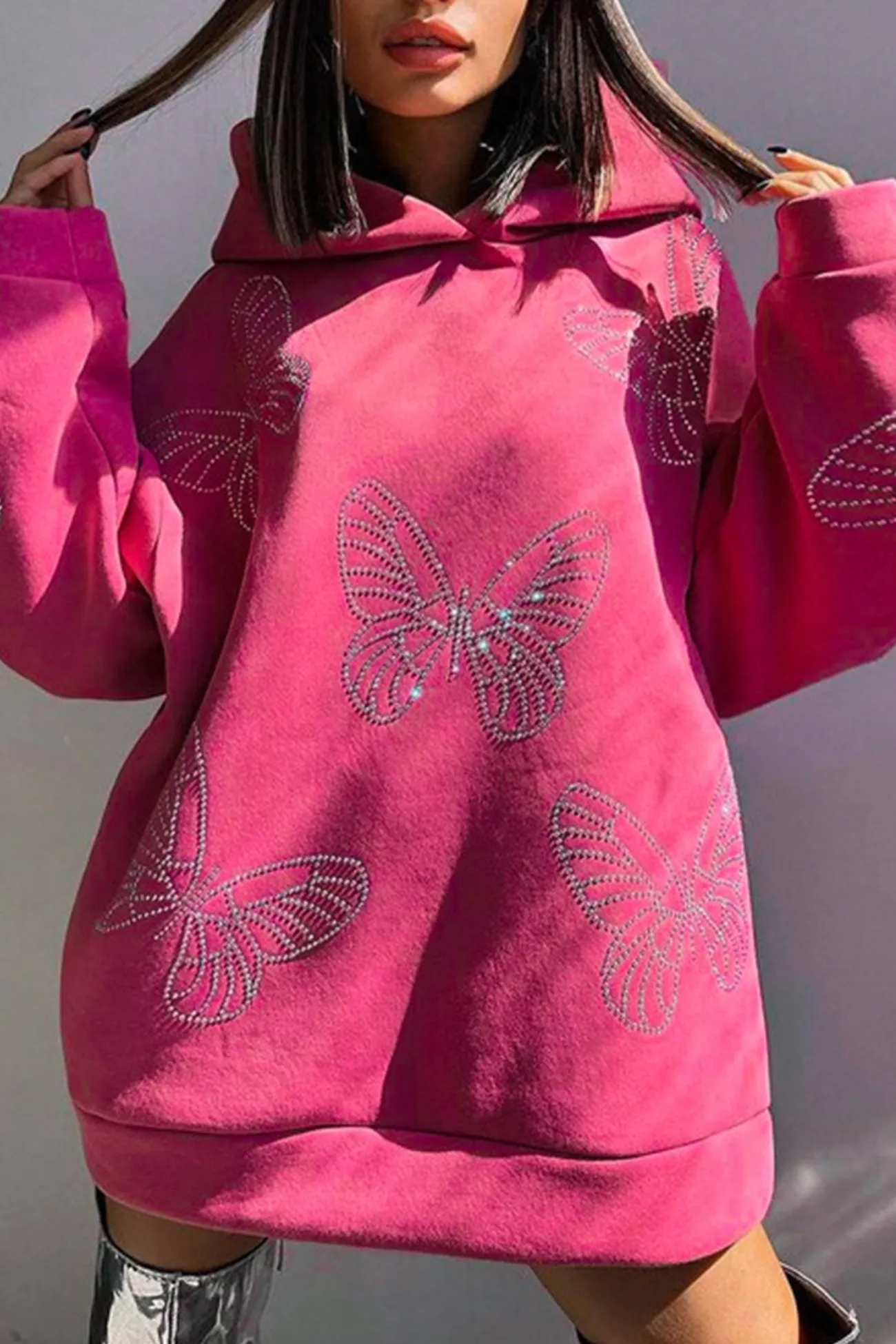 Butterfly Hot Drilling Hoodie