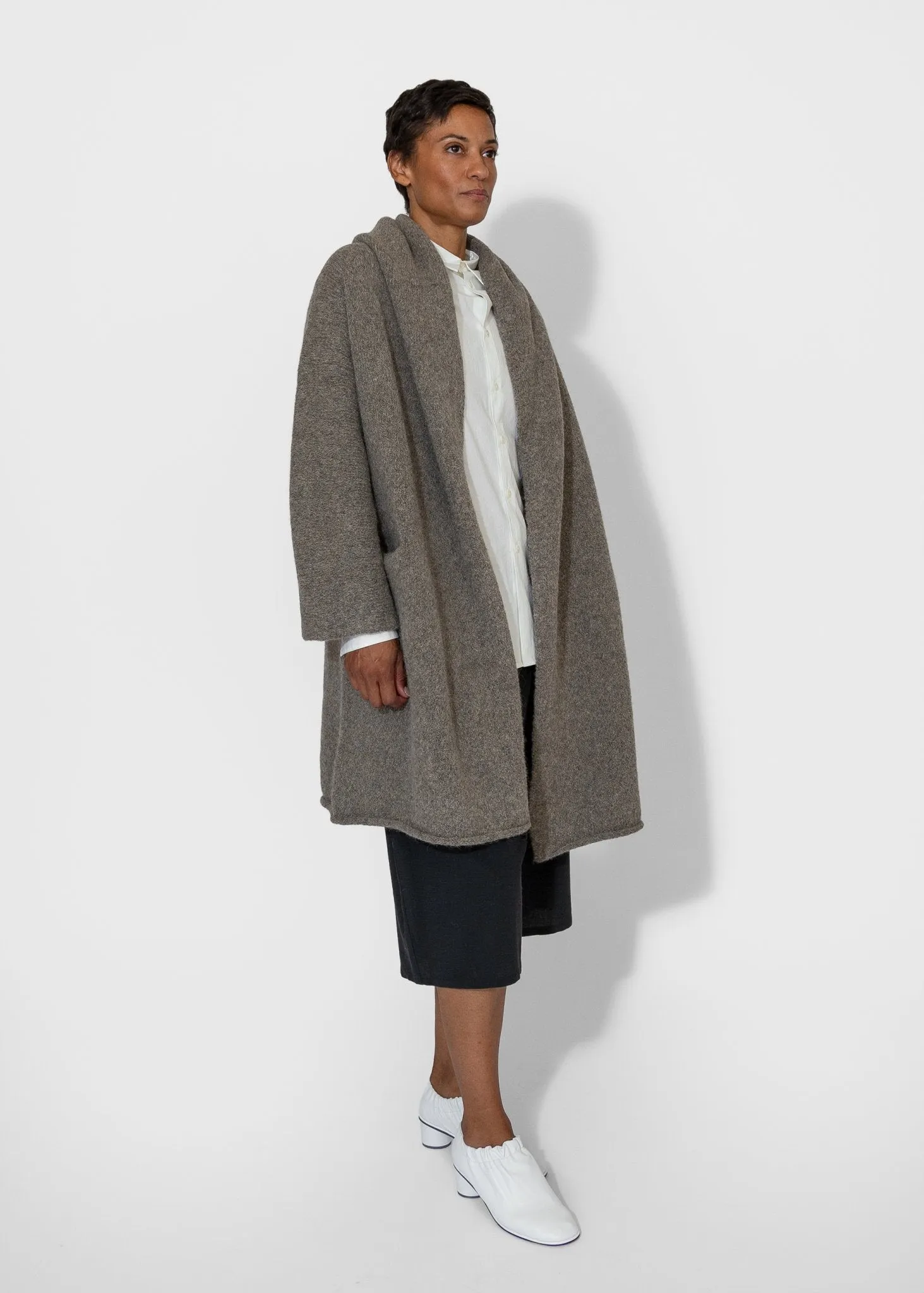 Capote Coat in Rock