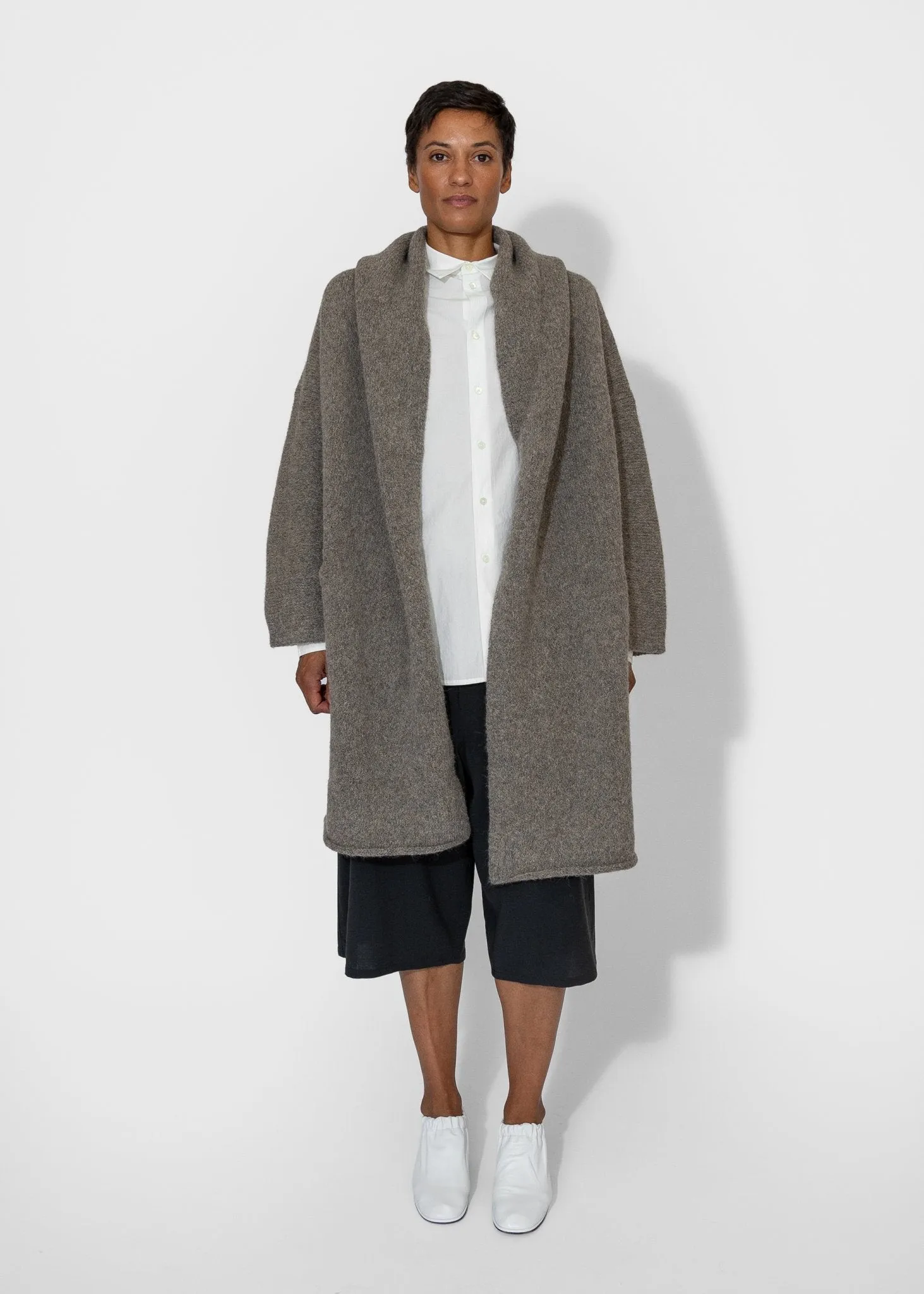 Capote Coat in Rock