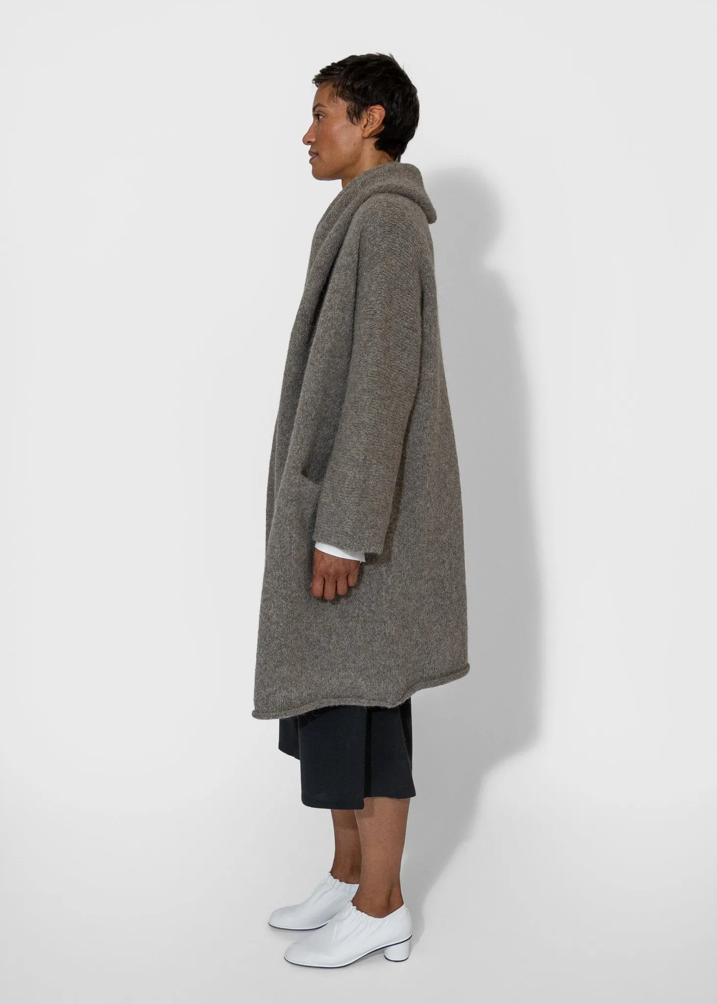 Capote Coat in Rock