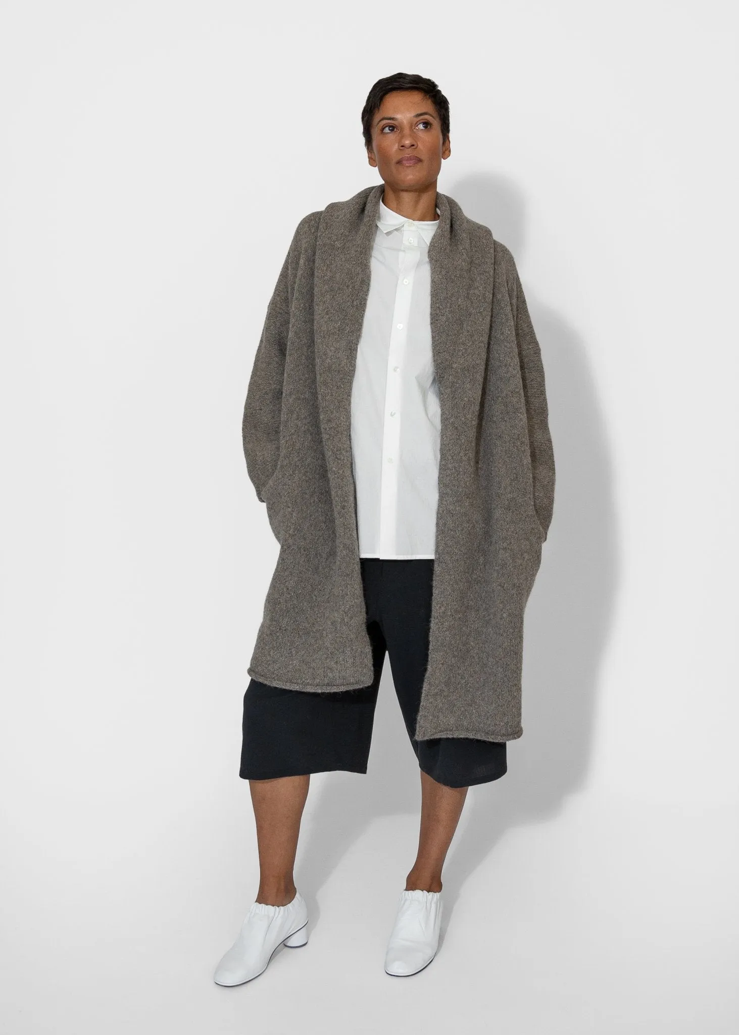 Capote Coat in Rock