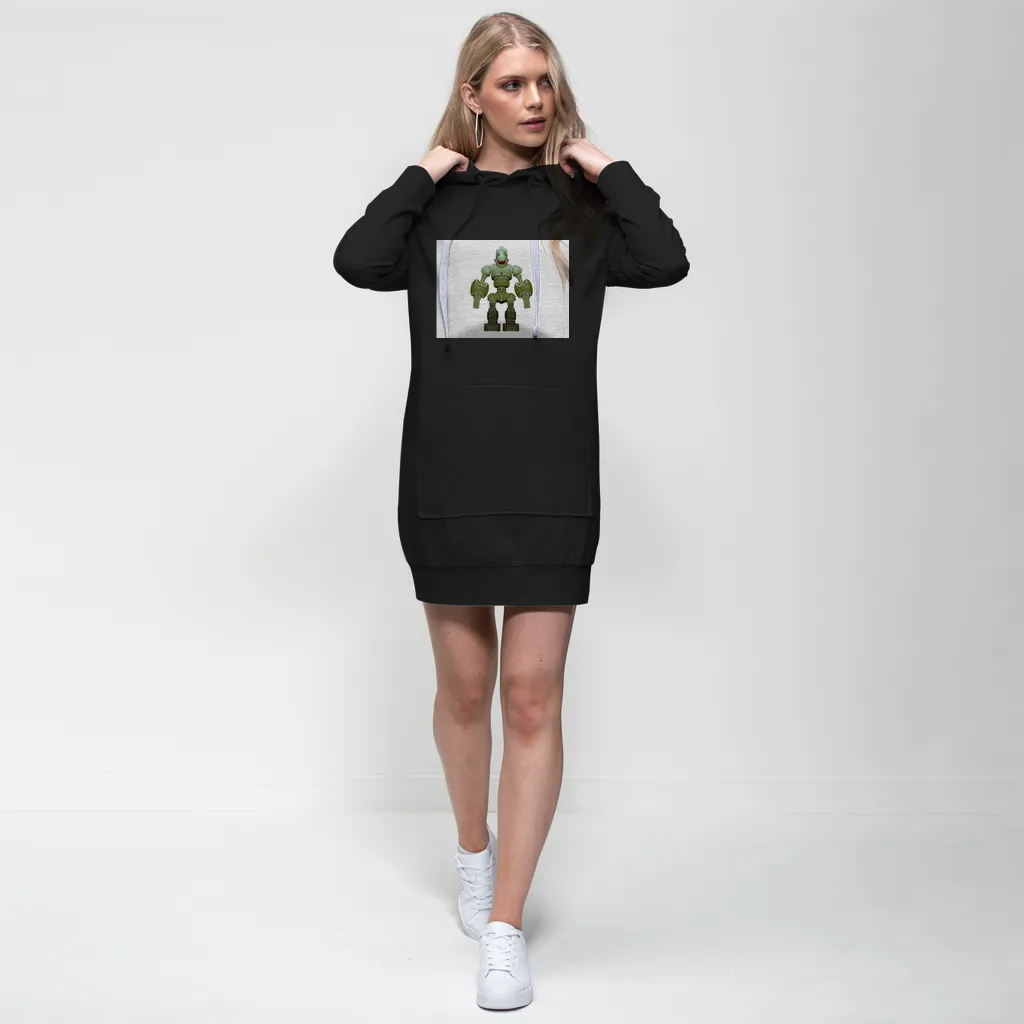 CG Robot Character Premium Adult Hoodie Dress