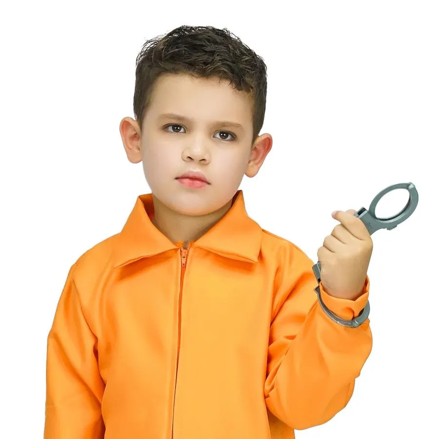 Child Orange Prisoner Jumpsuit