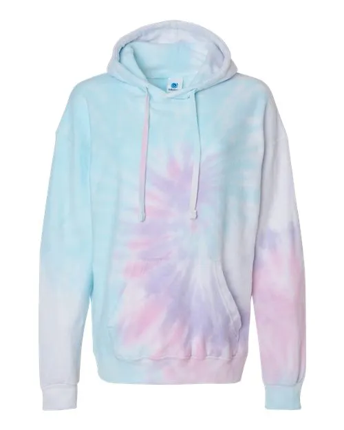 Colortone Men's Tie-Dyed Cloud Fleece Hooded Sweatshirt