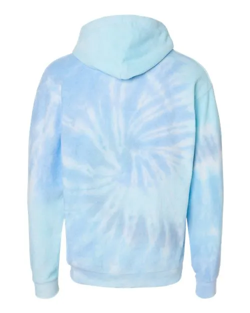 Colortone Men's Tie-Dyed Cloud Fleece Hooded Sweatshirt