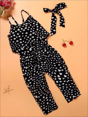 Cutie Pie Polka Dot Heart Jumpsuit