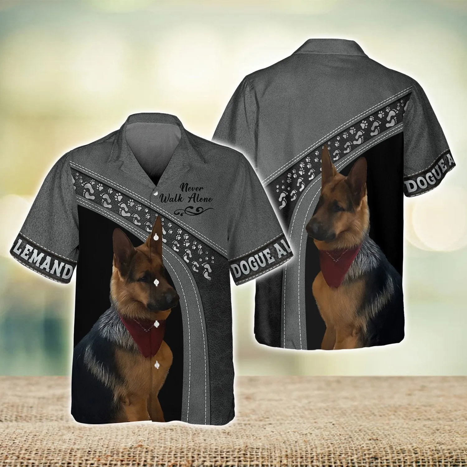 DOGUE ALLEMAND Love Never Walk Alone 3D Full Print Shirts, Shirt For Dog Lovers, Dog Memorial Gifts for loss of Dog