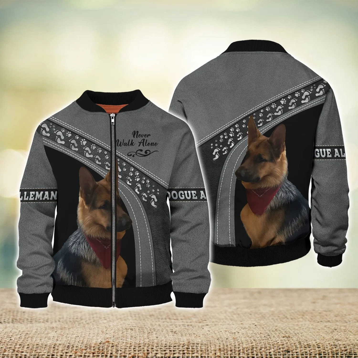 DOGUE ALLEMAND Love Never Walk Alone 3D Full Print Shirts, Shirt For Dog Lovers, Dog Memorial Gifts for loss of Dog