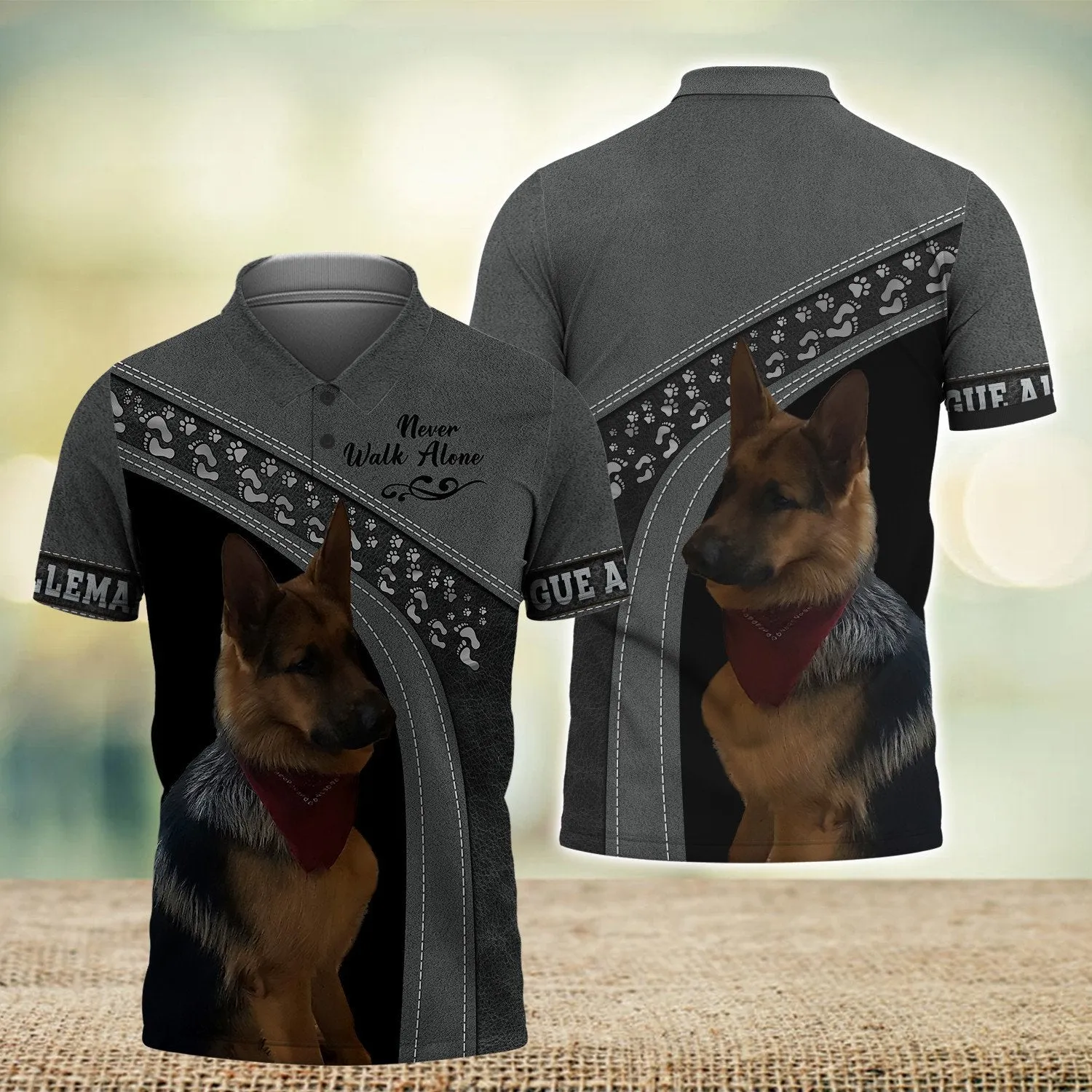 DOGUE ALLEMAND Love Never Walk Alone 3D Full Print Shirts, Shirt For Dog Lovers, Dog Memorial Gifts for loss of Dog