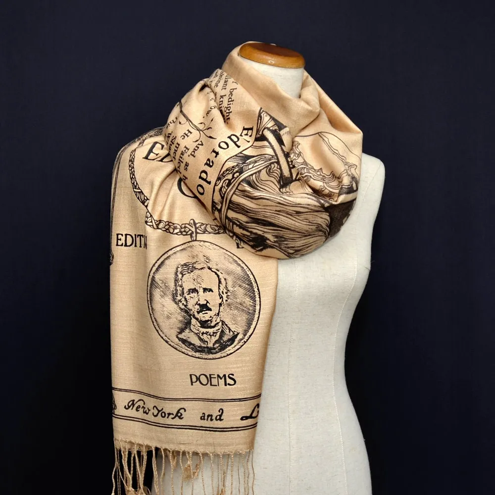 Eldorado poem by Edgar Allan Poe  Scarf Shawl Wrap