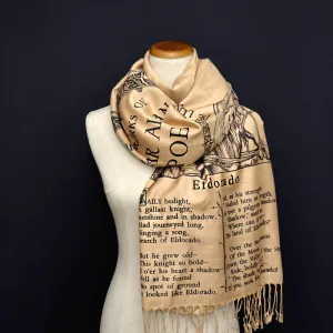 Eldorado poem by Edgar Allan Poe  Scarf Shawl Wrap