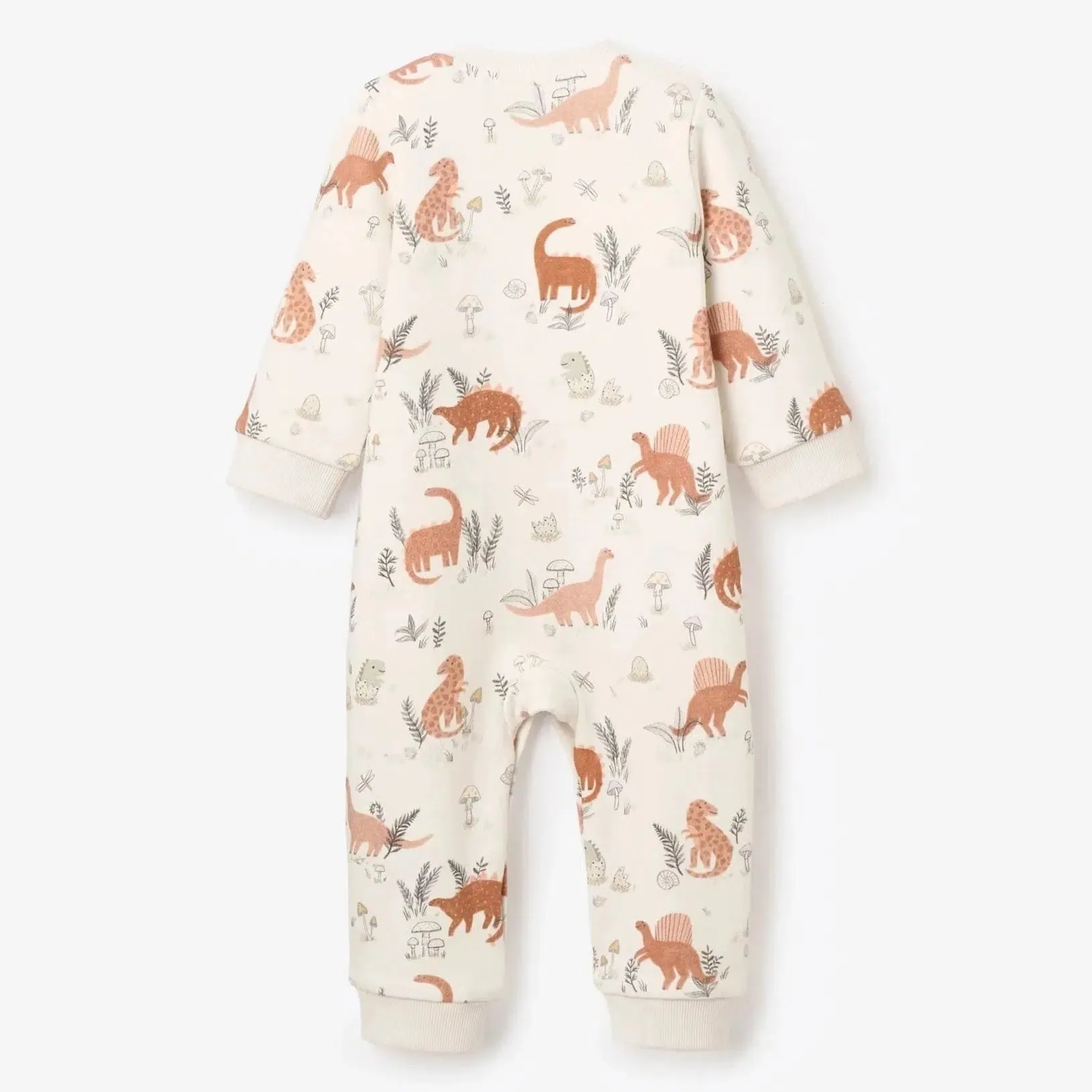 Elegant Baby - Organic Fleece Jumpsuit - Dinosaur Family