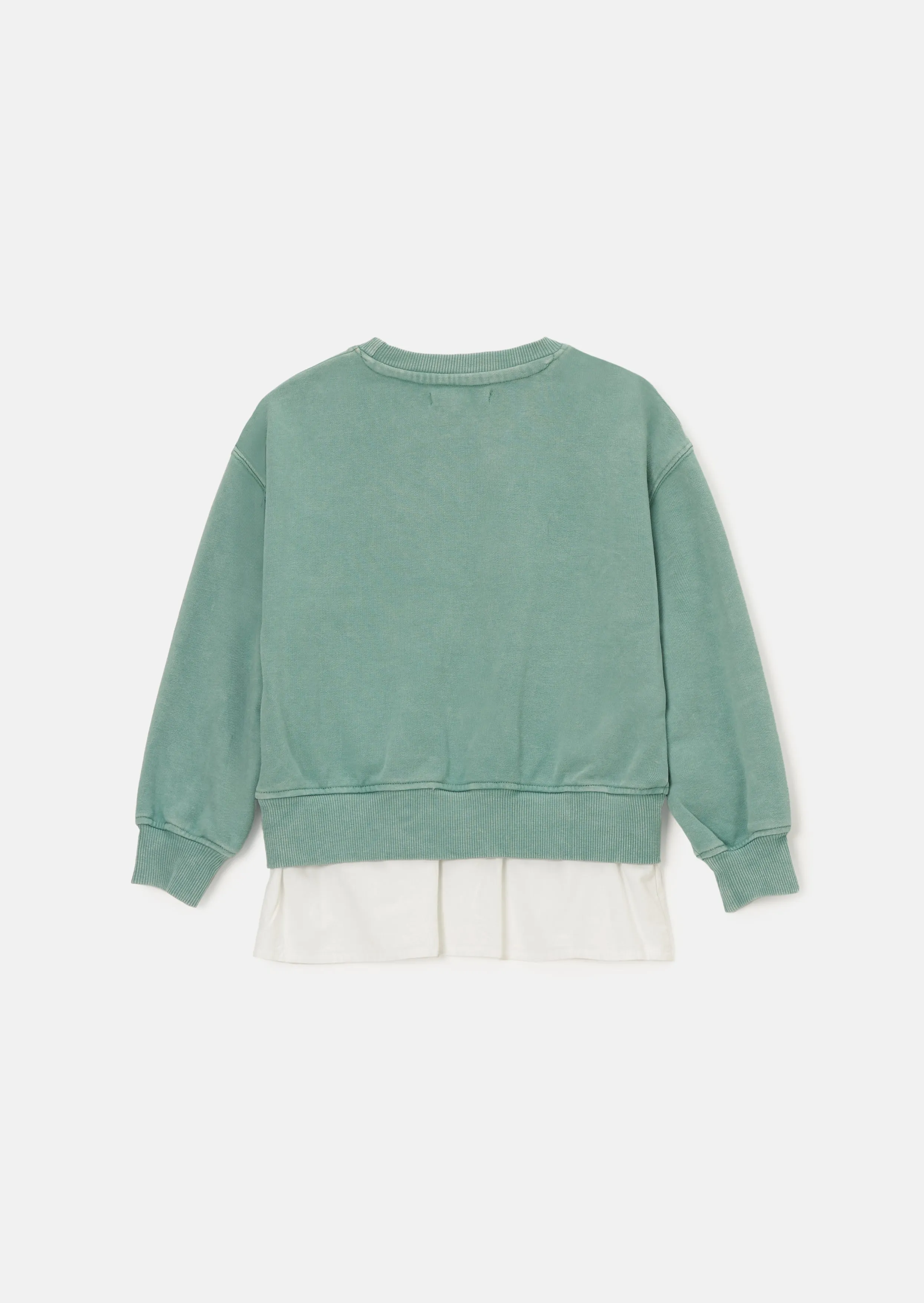 Eloise Green Shirt Tail Sweatshirt