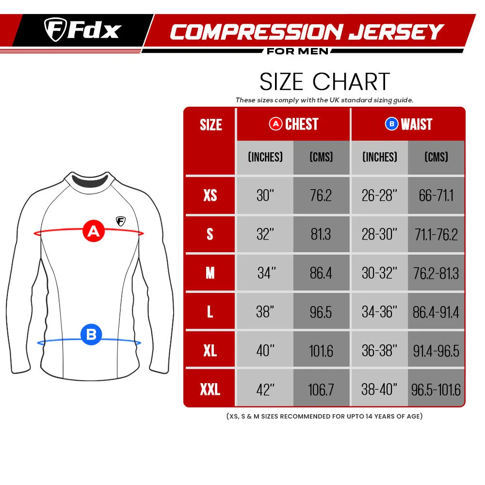 Fdx Blitz Men's & Boy's Yellow Base Layer Winter Cycling Top