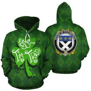 Fitz-Patrick Family Crest Ireland St Patrick's Day National Tartan Kiss Me I'm Irish Hoodie Shirt