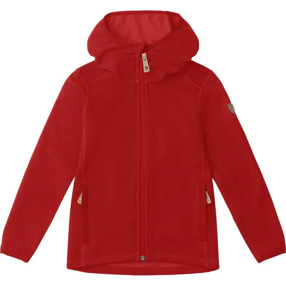 Fjällräven Kids Keb Fleece Hoodie Lava | Buy Fjällräven Kids Keb Fleece Hoodie Lava here | Outnorth