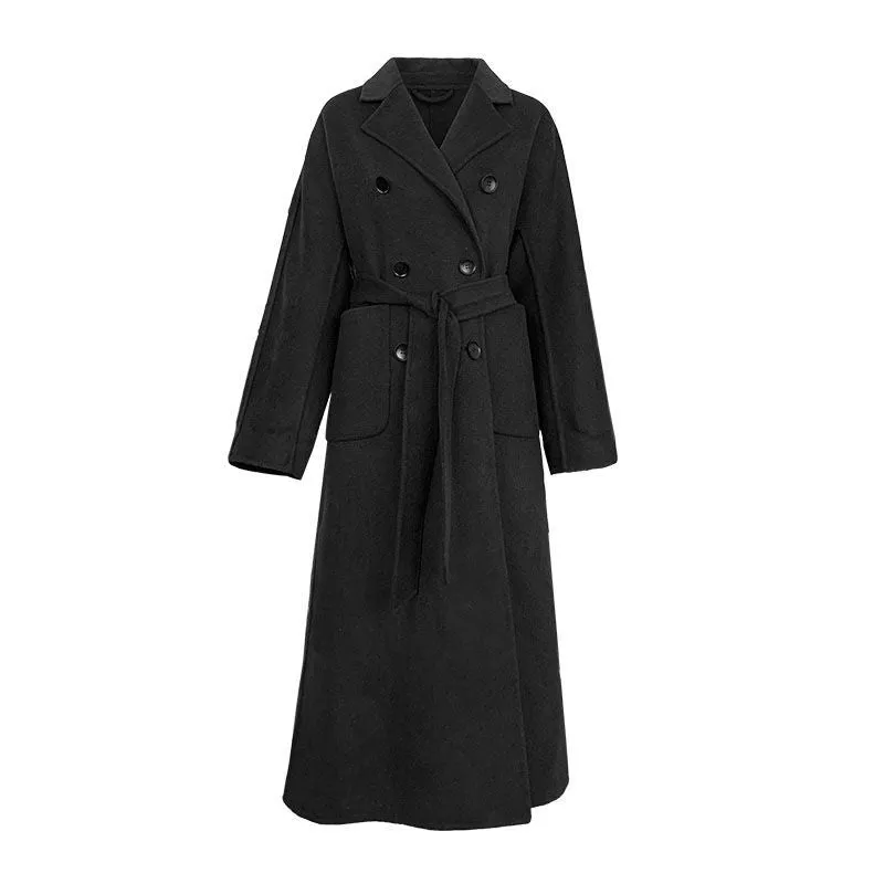 Flytonn-Fall Outfits Women Outwear Streetwear -hoco dresses homecoming dresses  women dress to impress -women's outerwear women's coat Woolen Casual Women Faux Wool Fashion Long Coat