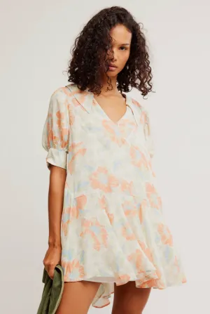 FREE PEOPLE Moon Chaser Mini Dress-Soft Combo