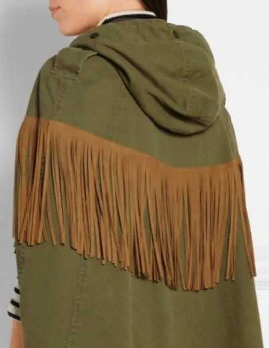 Fringed Cape Coat