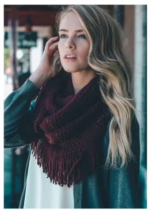 Fringed Infinity Scarf