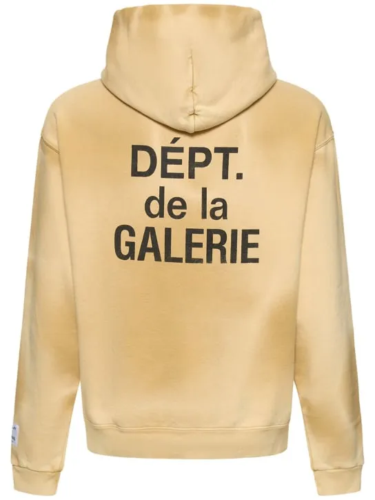 Gallery Dept.   Washed logo zip hoodie 