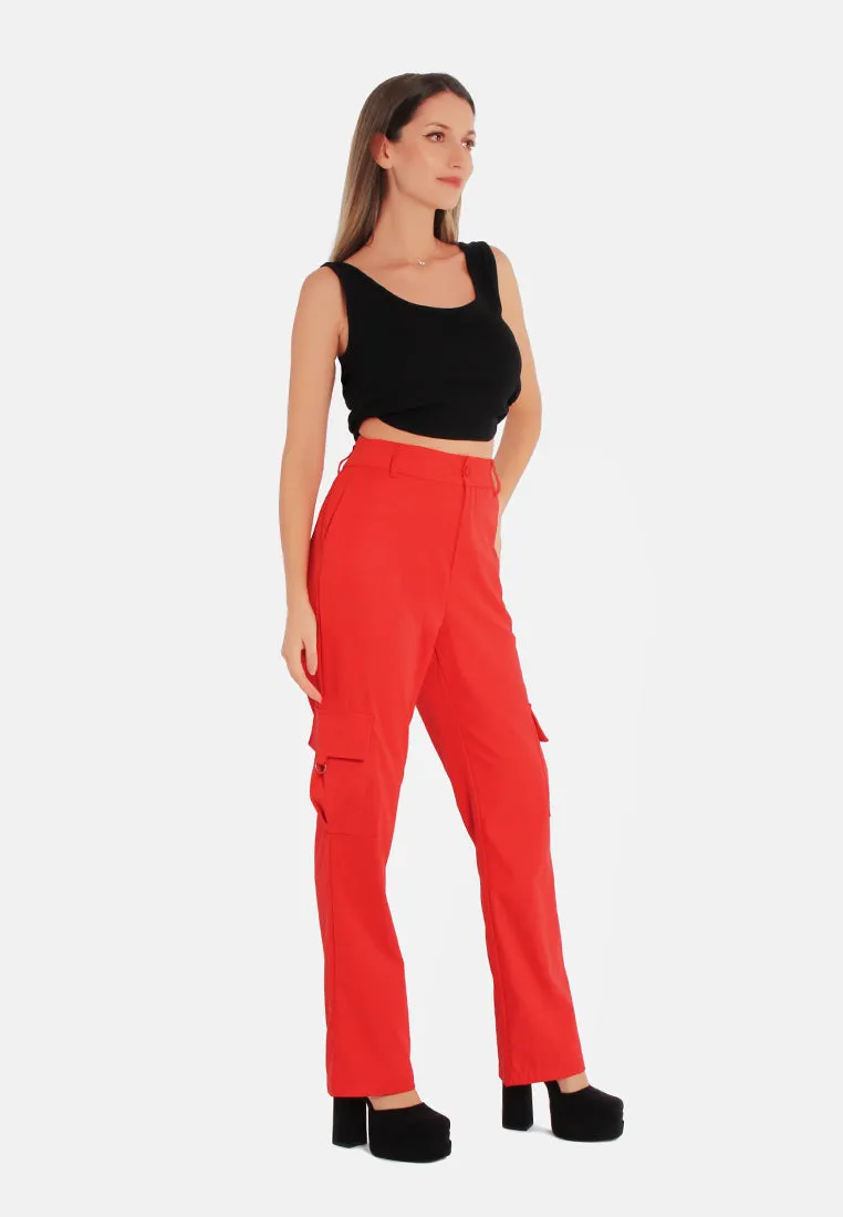 High Waist Cargo Pants