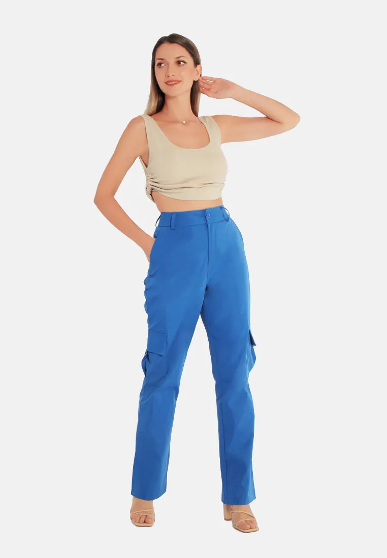 High Waist Cargo Pants