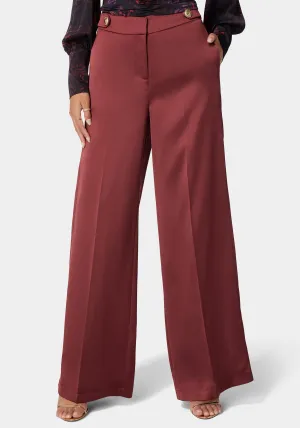 High Waist Palazzo Satin Pant