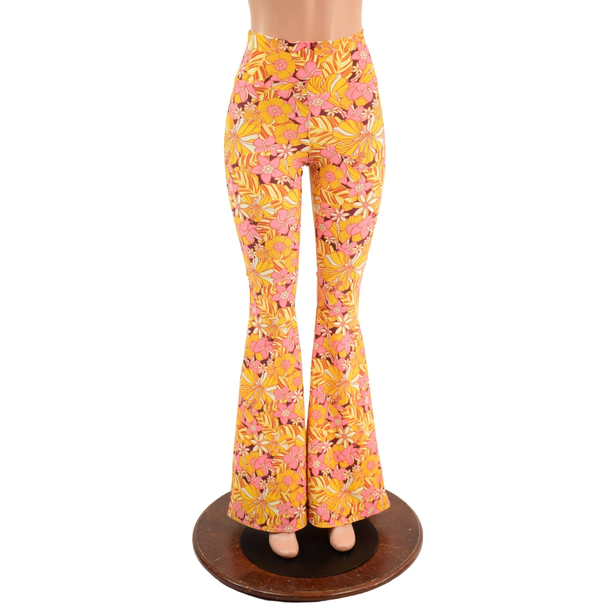 High Waist Solar Flares in "What the Floral"