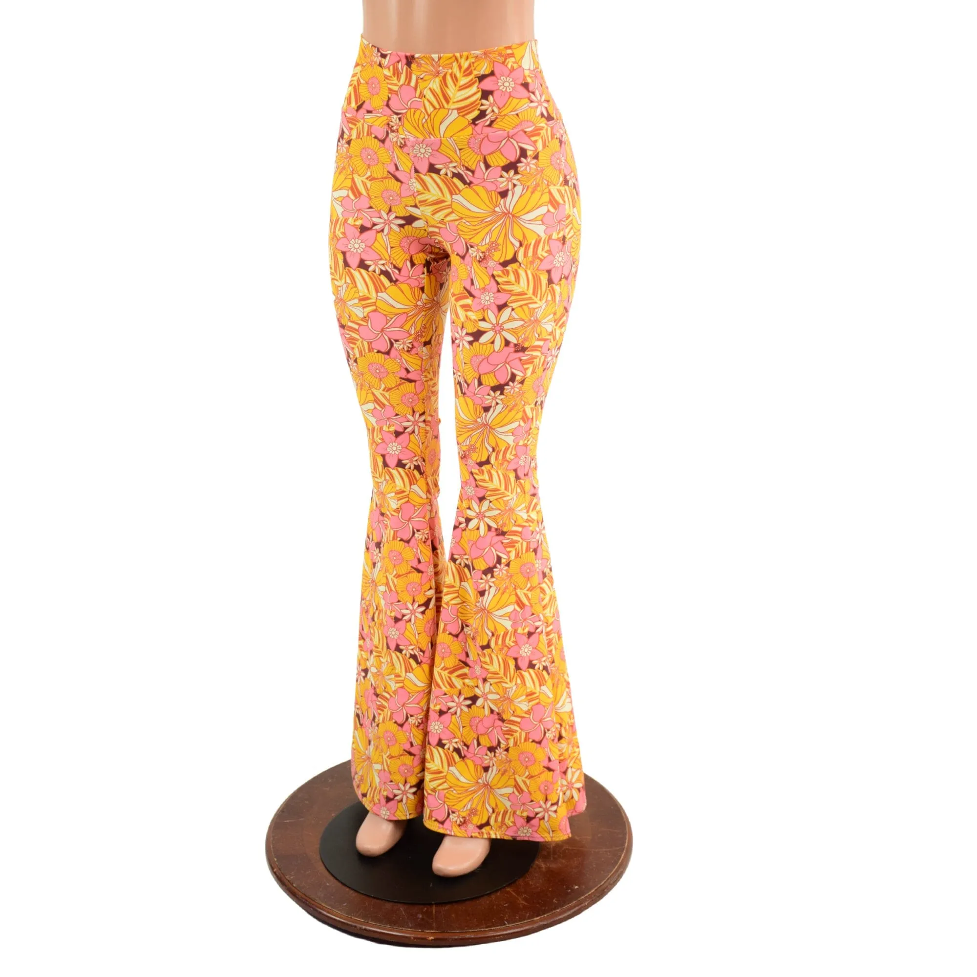 High Waist Solar Flares in "What the Floral"