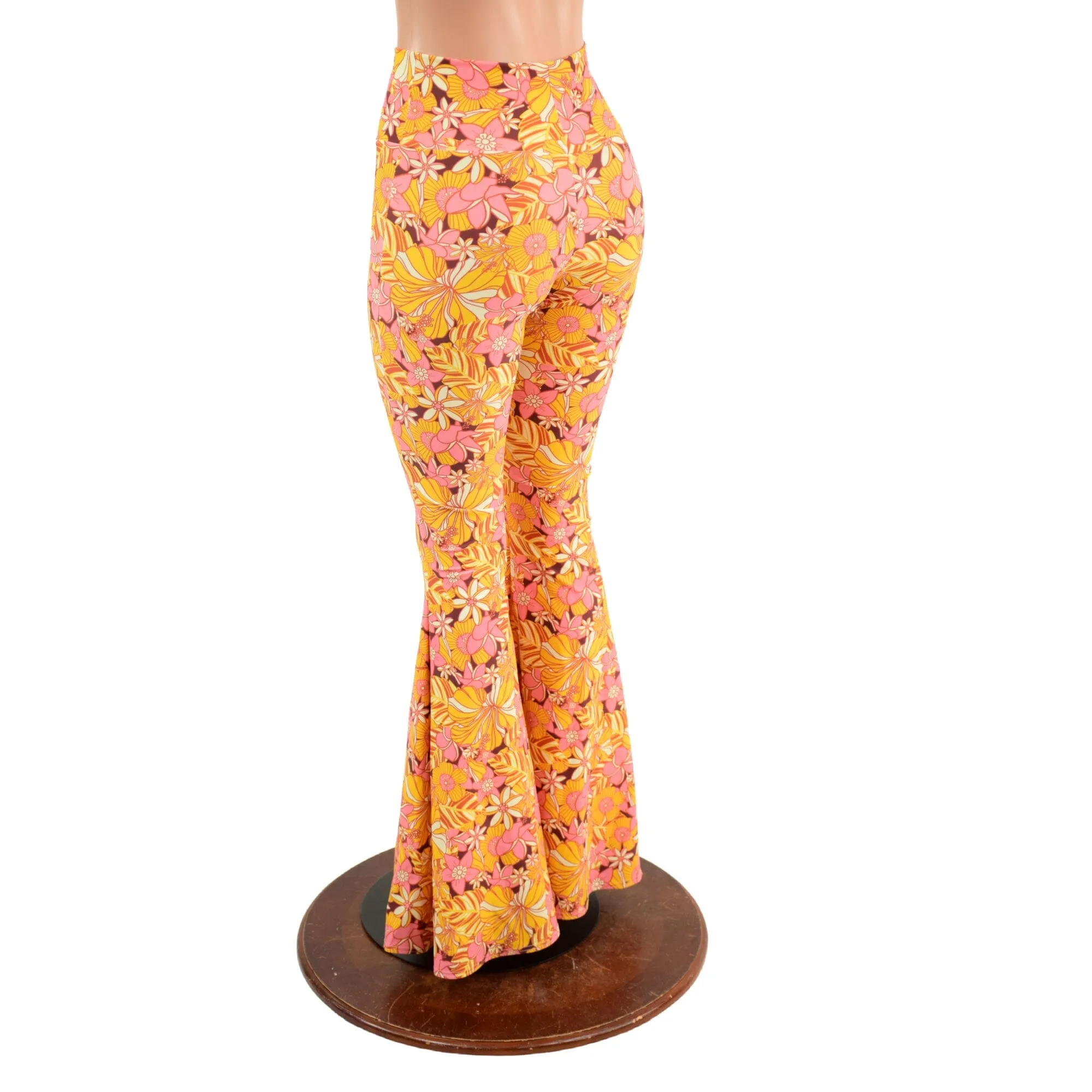 High Waist Solar Flares in "What the Floral"