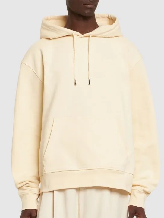 Jacquemus   Le Sweatshirt Brode cotton hoodie 