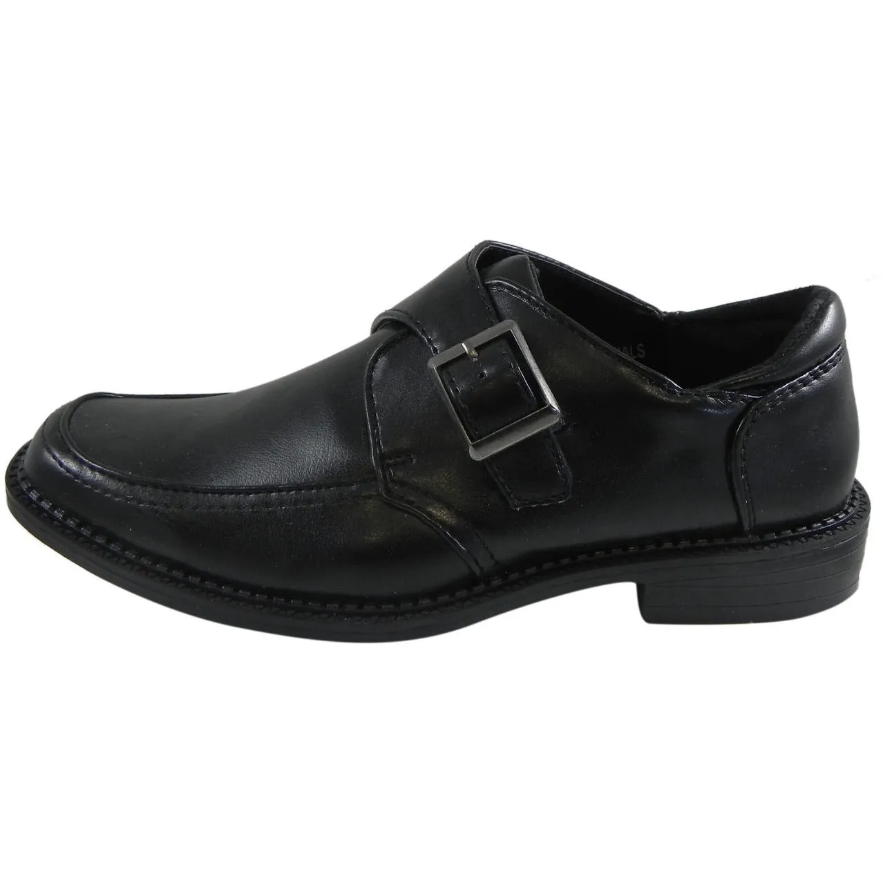 Jospeh Allen Boy's Black Dress Shoe with Buckle